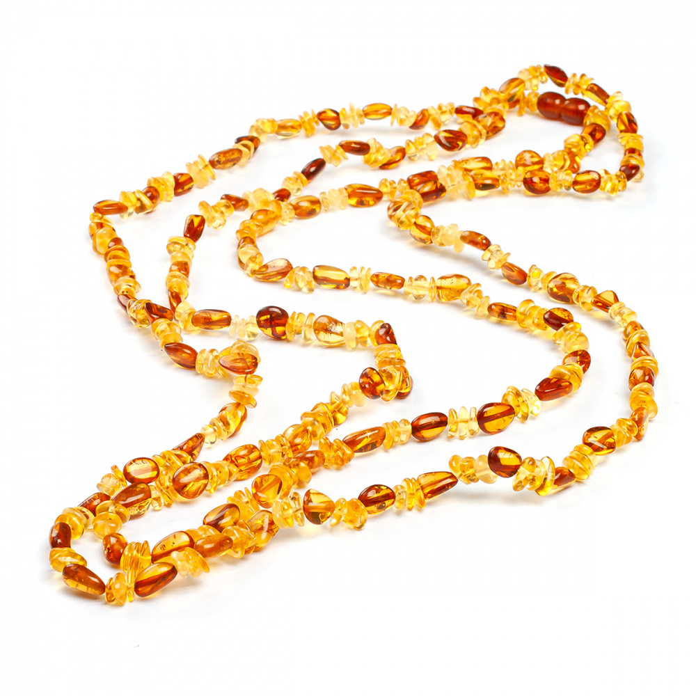 Бусы янтарь
